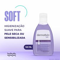 Sabonete Líquido Facial Dermotivin Soft Pele Seca ou Sensibilizada 120ml