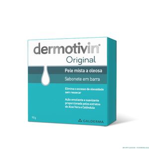 Sabonete Em Barra Para O Rosto Dermotivin Original 90g