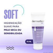 Sabonete Líquido Facial Dermotivin Soft Pele Seca ou Sensibilizada 70ml