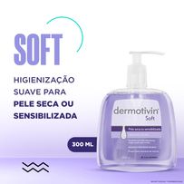 Sabonete Líquido Facial Dermotivin Soft Pele Seca ou Sensibilizada 300ml