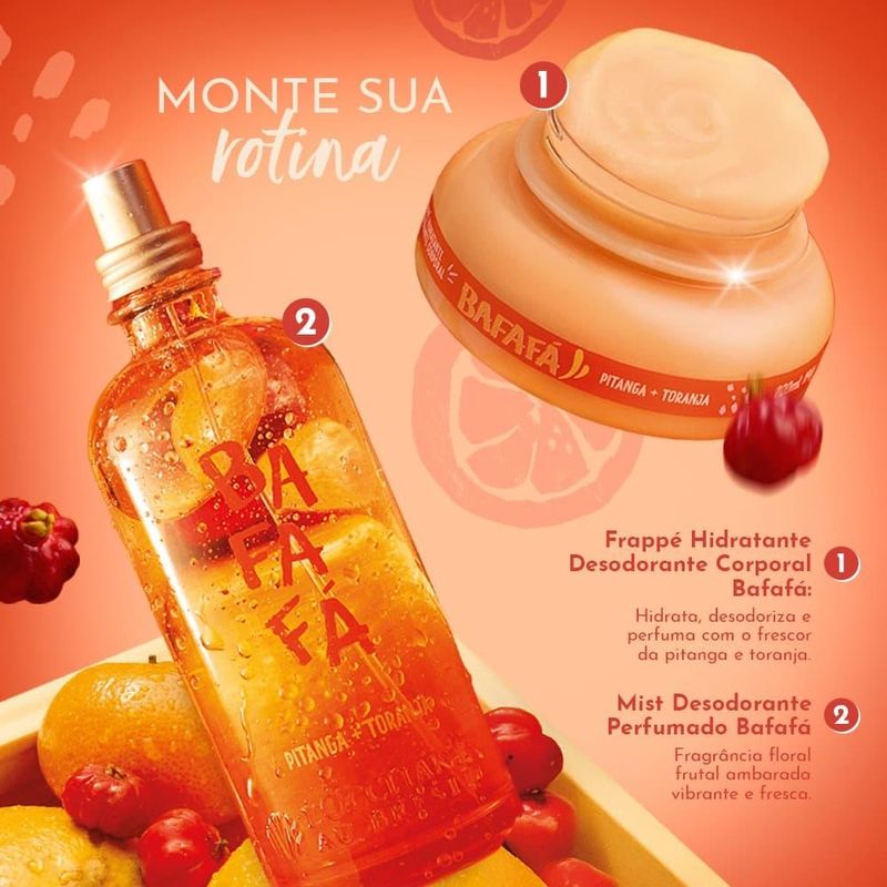 Frappé Hidratante Desodorante Corporal Bafafá L'Occitane Au Brésil 200ml