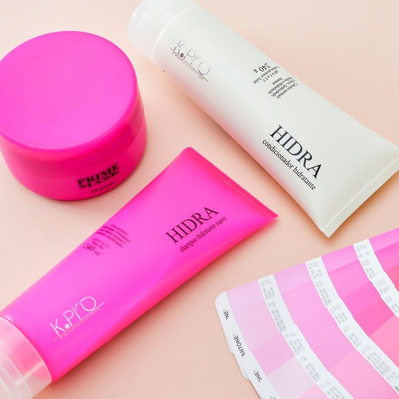 Kit KPro Profissional Hidra Shampoo Máscara e Protetor Térmico (3 produtos)