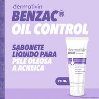 Sabonete Líquido Facial Dermotivin Benzac Oil Control Antiacne 70ml