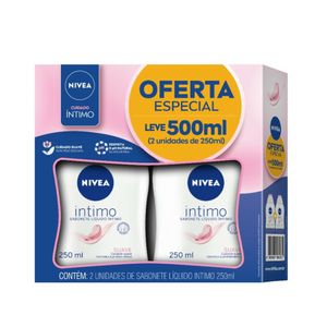 Sabonete Líquido Íntimo Nivea Suave 2 Unidades de 250ml Cada