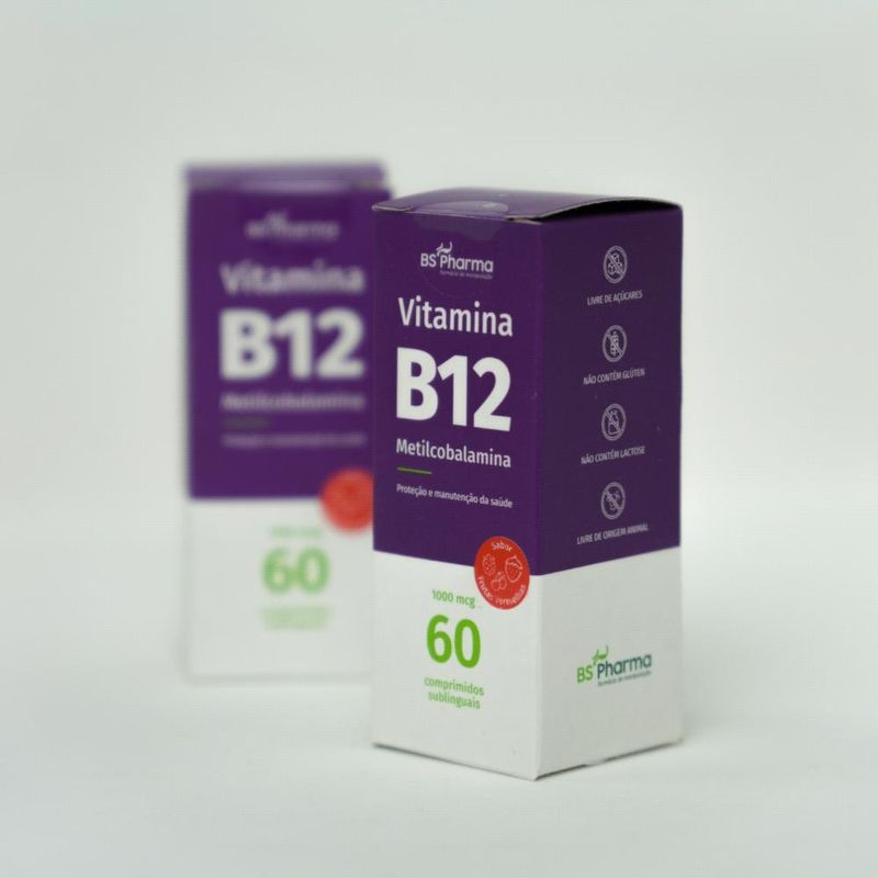 Vitamina B12 Metilcobalamina Sublingual - 60 Comprimidos