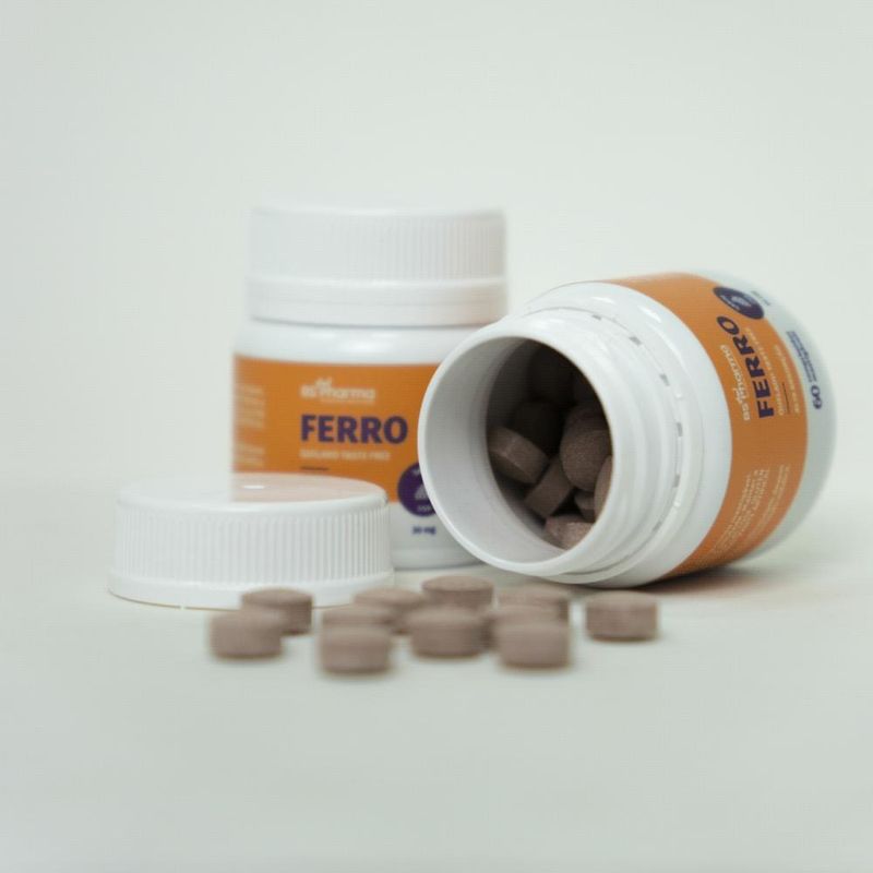 Ferro 30 mg mastigável - 60 Comprimidos