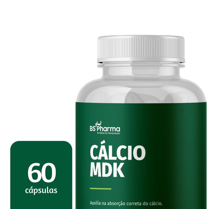 Cálcio e Vitaminas MDK - 60 Cápsulas