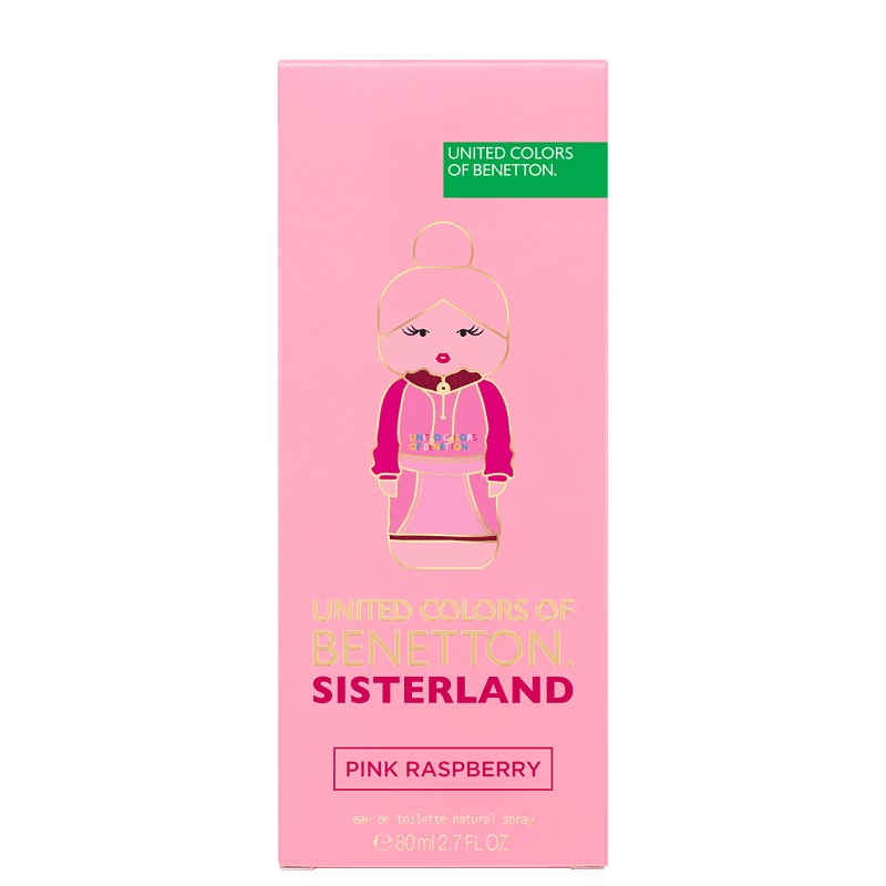 Benetton Sisterland Pink Raspberry Eau de Toilette - Perfume Feminino 80ml