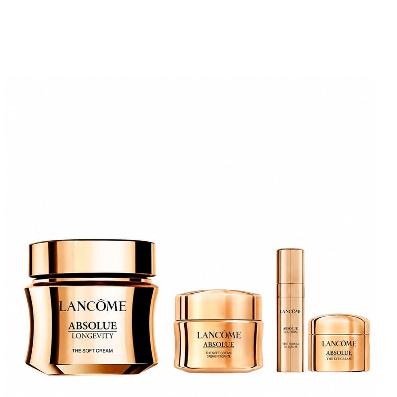 Kit Lancôme Absolue Soft Cream Collection - Creme Facial 60ml + 15ml + Creme para Área dos Olhos 5ml + Sérum Facial 5ml