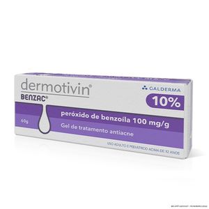 Gel Tratamento Antiacne Dermotivin Benzac 10% 60g