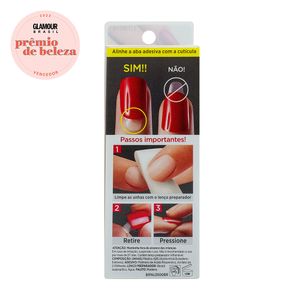 Unhas Autocolantes Impress Kiss Ny Amendoada Média Rose Quartz 24 Unidades