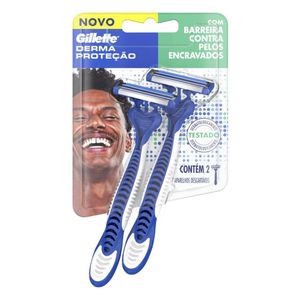 Aparelhos De Barbear Gillette Derma Proteção 2 Unidades