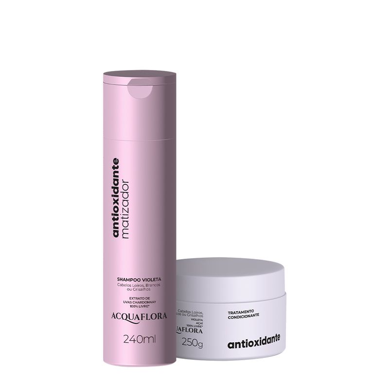 Kit Acquaflora Antioxidante Secos ou Danificados Shampoo Máscara (2 produtos)