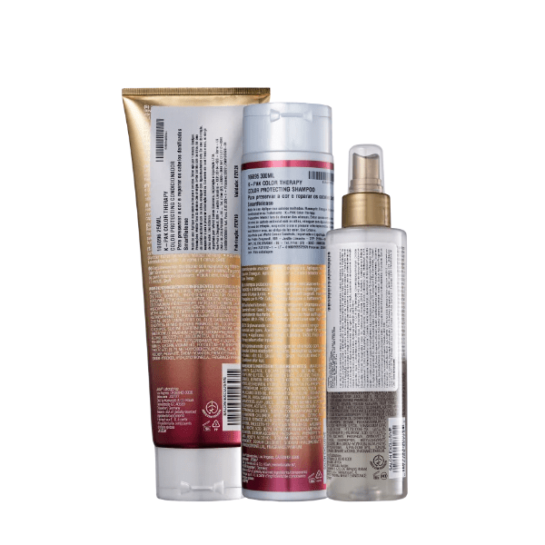Joico K-PAK Color - Shampoo 300ml+Condicionador 250ml+Leave-in 200ml