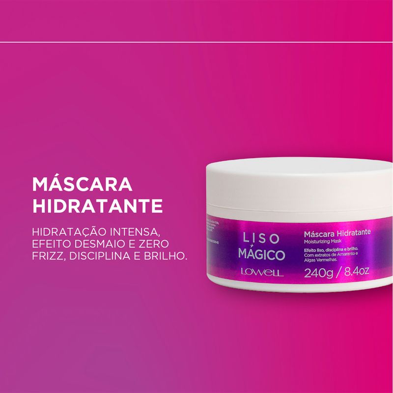 Lowell Liso Mágico - Máscara Capilar 240ml