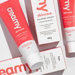 Kit Creamy Skincare Calming Cream e Escova de Limpeza Facial 2 em 1 (2 produtos)