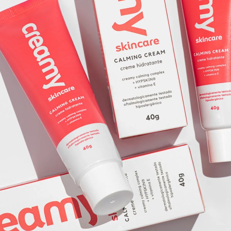 Kit Creamy Skincare Calming Cream e Escova de Limpeza Facial 2 em 1 (2 produtos)