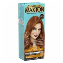 Tintura Maxton 7.4 - Louro Médio Acobreado