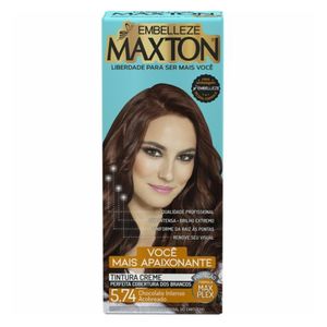 Tintura Creme Maxton 5.74 - Chocolate Intenso Acobreado