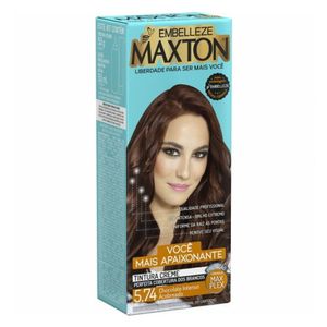 Tintura Creme Maxton 5.74 - Chocolate Intenso Acobreado