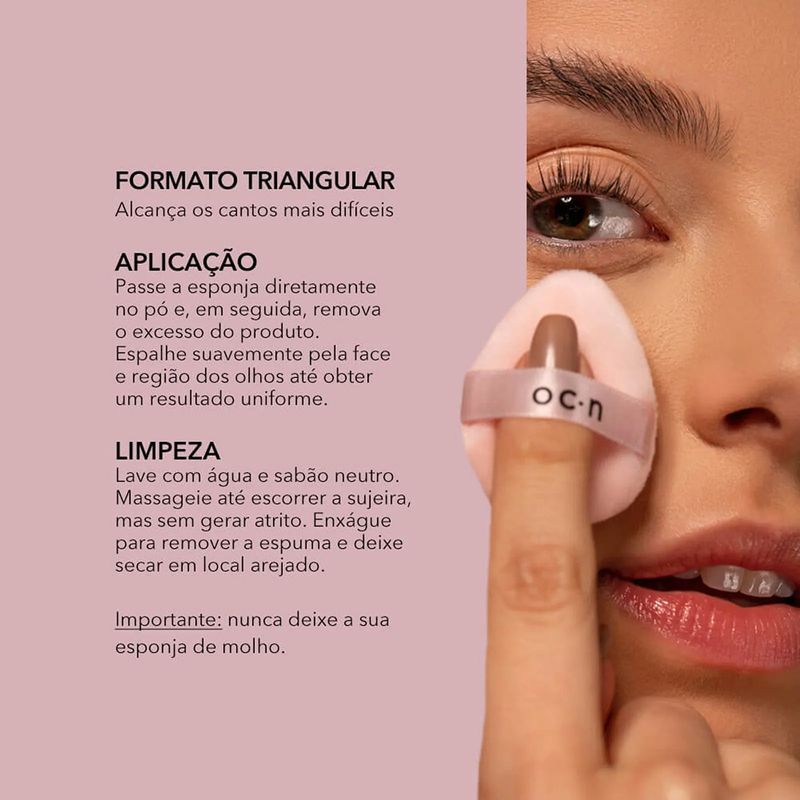 Kit Océane Edition Cover Me Up Mini Pó Translúcido e Powder Puff Rosa (2 produtos)