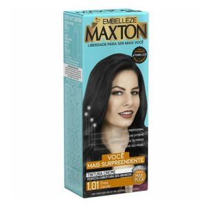 Tintura Creme Maxton 1.01 - Preto Carvão