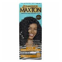 Tintura Creme Maxton 1.110 - Preto Intenso Profundo