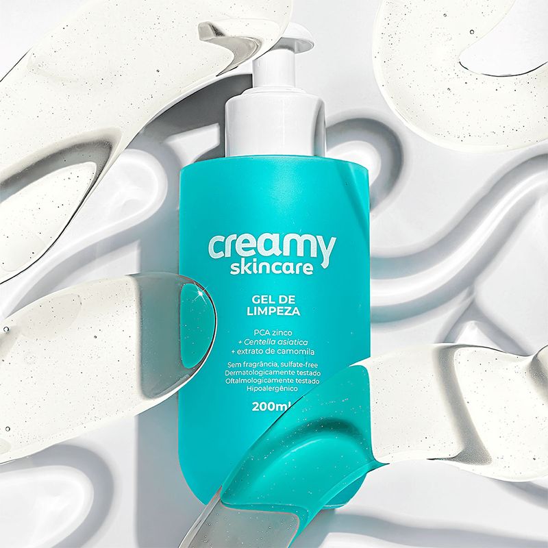 Kit Creamy Skincare Vitamina C Protetor Solar Gel de Limpeza (3 produtos)