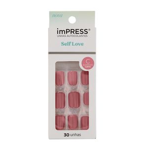 Unhas Autocolantes Impress Kiss Ny Self Love In Luv Curto 30 Unidades