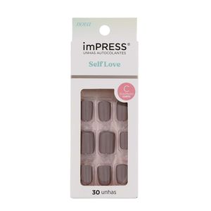 Unhas Autocolantes Impress Kiss Ny Self Love Extra Curto 30 Unidades