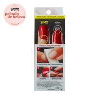 Unhas Autocolantes Impress Kiss Ny Bailarina Média Sapphire 24 Unidades