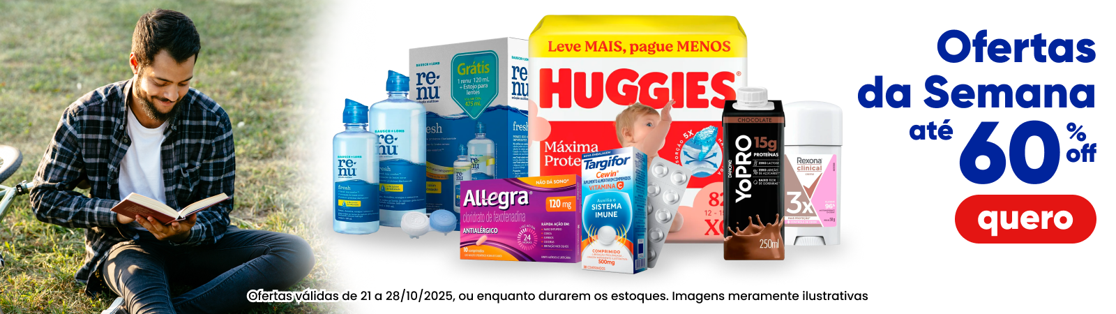 Descontos de até 60%. Aproveite nossas ofertas!