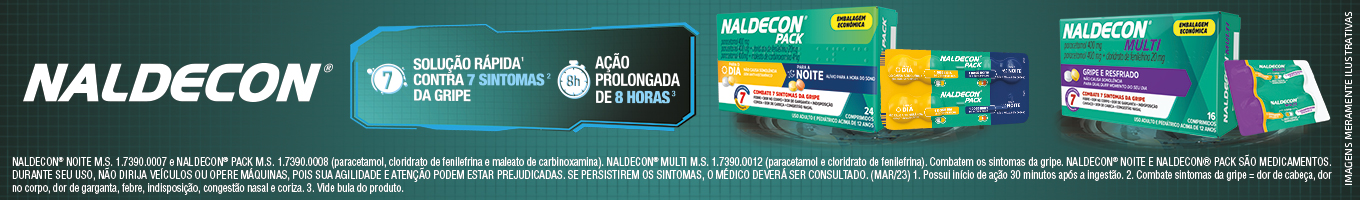 Naldecon, solução rápida contra a gripe.