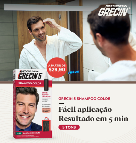 Conheça a coloração masculina Grecin.