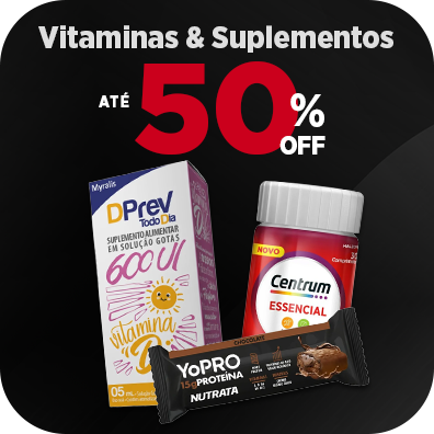 Vitaminas & Suplementos com até 35% Off