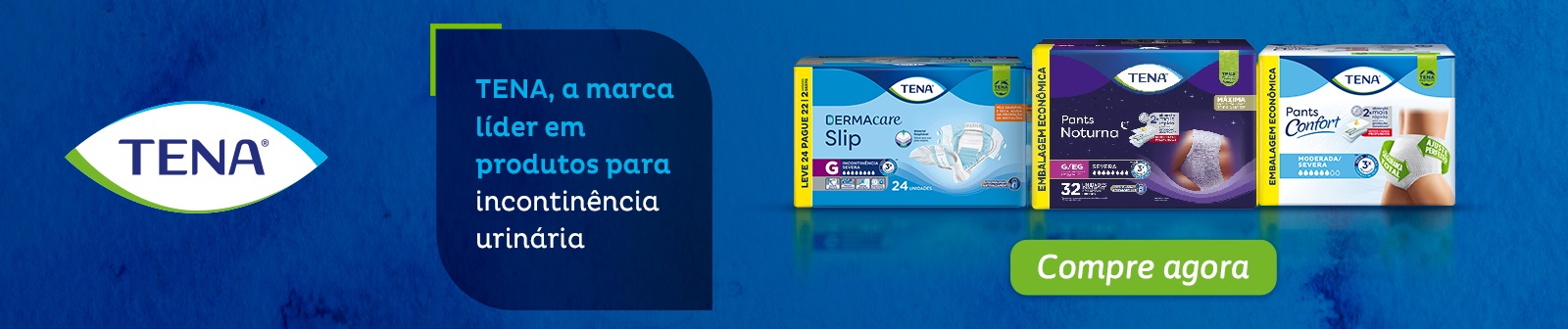 Tena, marca líder em produtos para incontinência urinária.