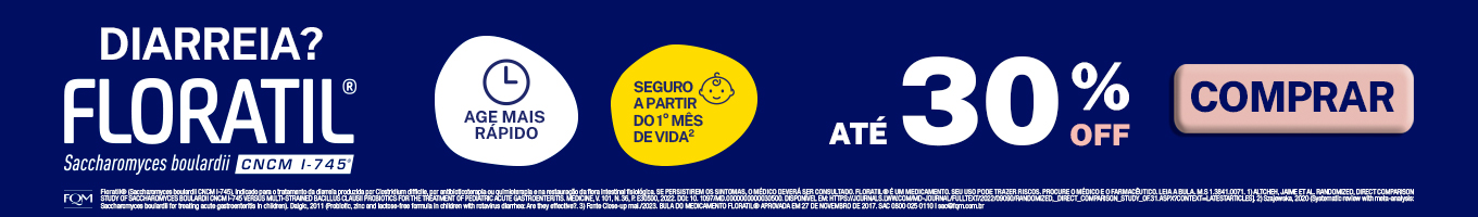 Floratil, ação mais rápida no controle da diarreia.