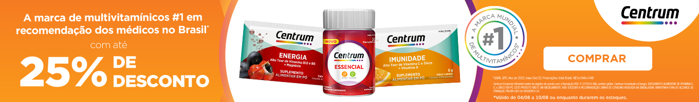 Centrum, a marca número um de multivitamínicos.