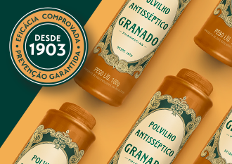 Conheça toda a linha de talco antisséptico Granado.
