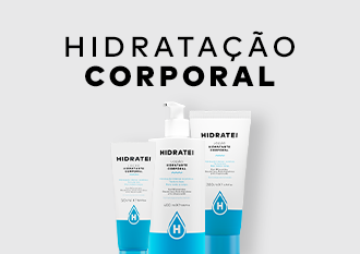 Pele hidratada com Hidratei