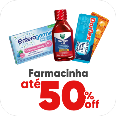 Farmacinha com até 50$ OFF