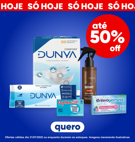 Só hoje!  Ofertas especiais para você.