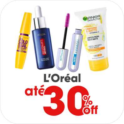 L'Oréal com até 30% Off.