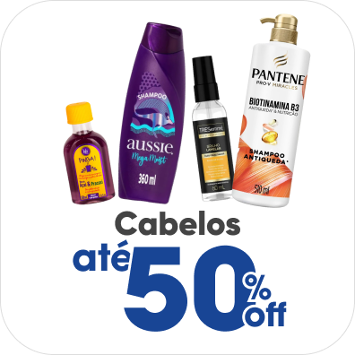 Tudo para os seus cabelos com até 40% Off.