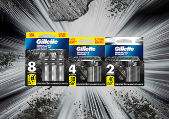 Cargas Gillette Mach 3 Carbono