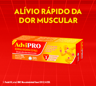 AdviPro, alívio rápido da dor muscular.