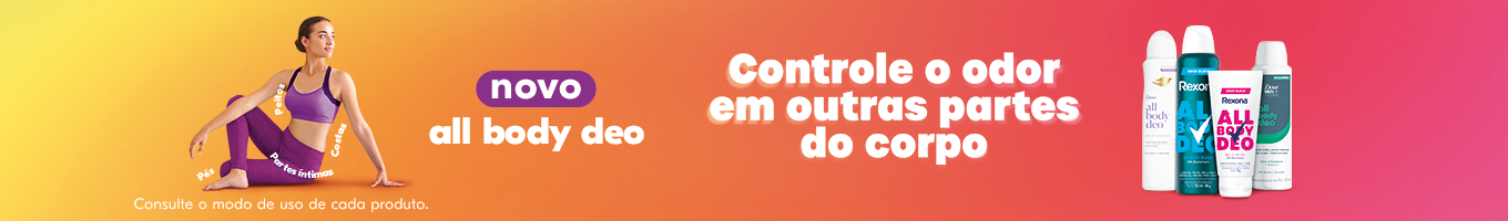 Controle o odor em outras partes do corpo com o novo all body deo