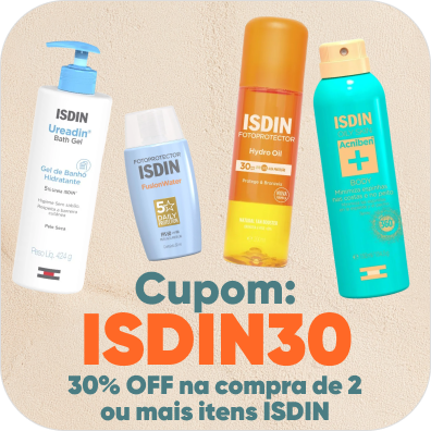 Isdin com 30% de desconto!