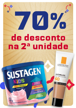 Desconto na segunda unidade.