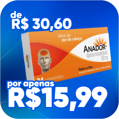 Só hoje! Anador com 40% OFF.
